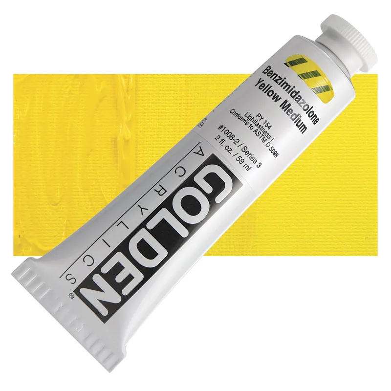 Seizoensaanbieding Golden heavy body acryl 60ml – S3 – 1008 benzimodazolone yellow medium