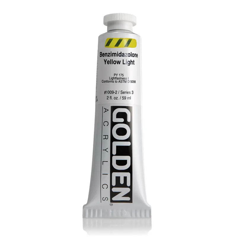 Beperkt Aanbod Golden heavy body acryl 60ml – S3 – 1009 benzimidazolone yellow light