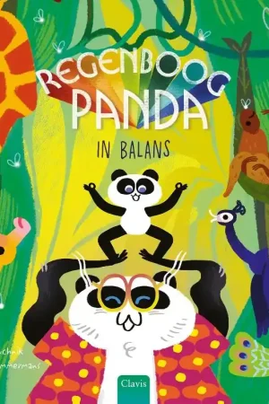 Regenboogpanda in balans Snelle Levering