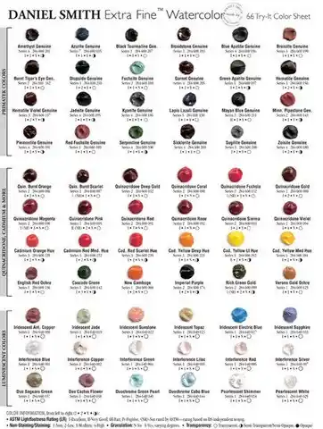 Daniel Smith watercolour Dot Cards – 66 dots Voordeelprijs