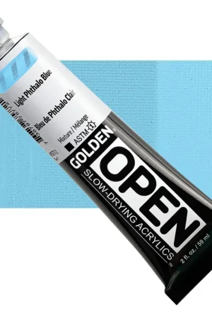 Golden open acryl 60ml – S1 – 7577 light phthalo blue Populair