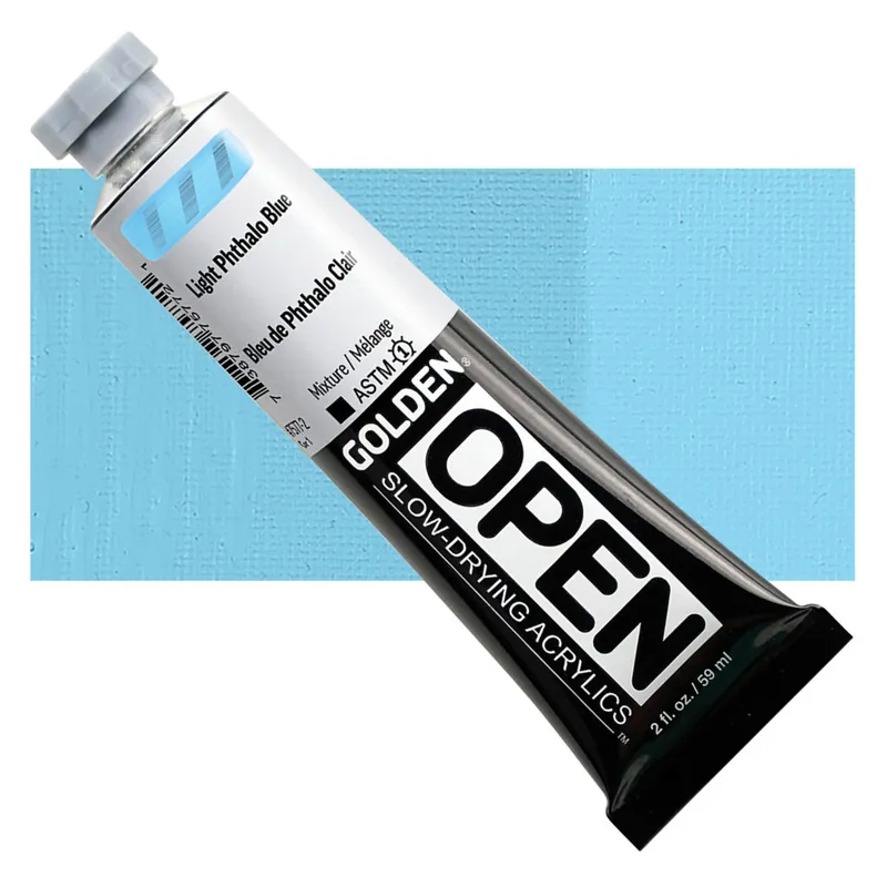 Golden open acryl 60ml – S1 – 7577 light phthalo blue Populair
