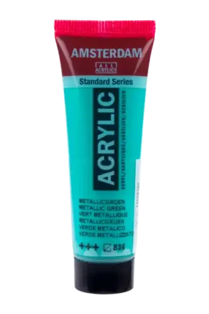 Amsterdam acryl 20ml – 836 metallic groen Tijdelijk Beschikbaar