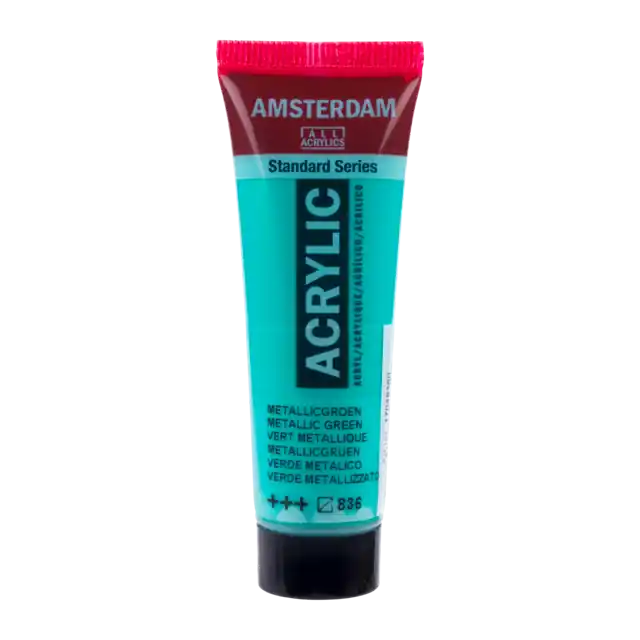 Amsterdam acryl 20ml – 836 metallic groen Tijdelijk Beschikbaar