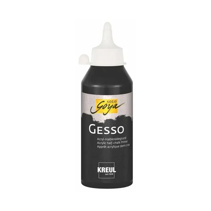 Gecertificeerd Kreul solo goya – gesso zwart 250ml