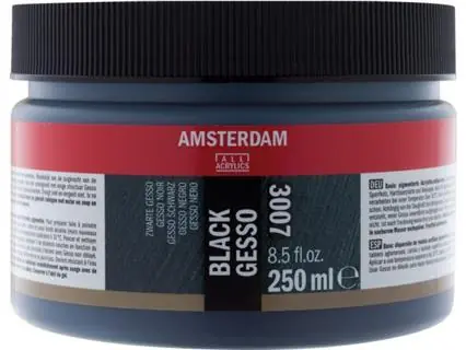 Amsterdam gesso 250ml – zwart Seizoensaanbieding
