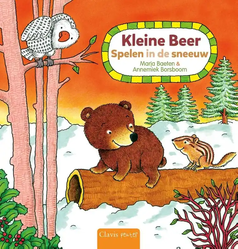 Kleine Beer. Spelen in de sneeuw Aanbieding