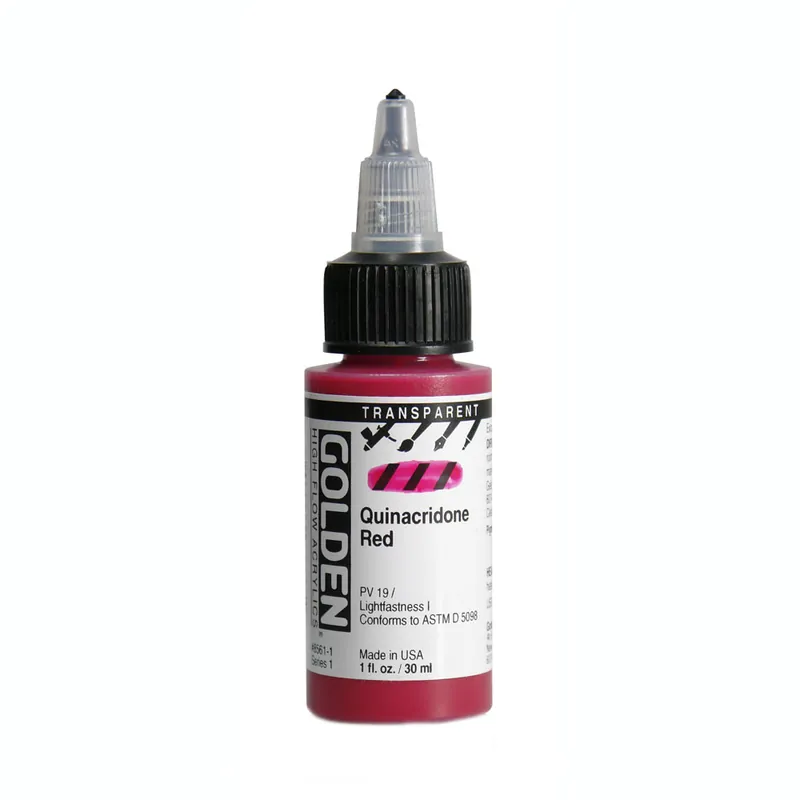 Golden high flow acrylics 30ml – S1 – 8561 quinacridone rood – transparant Veilige Betaling