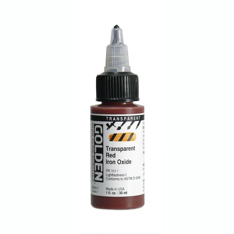Merkproduct Golden high flow acrylics 30ml – S1 – 8563 transparant red iron oxide