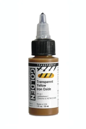 Golden high flow acrylics 30ml – S1 – 8565 transparant yellow iron oxide Laatste Versie