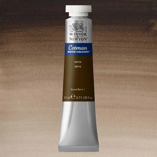 Winsor & Newton Cotman aquarelverf 21ml – 609 sepia Uitverkoop