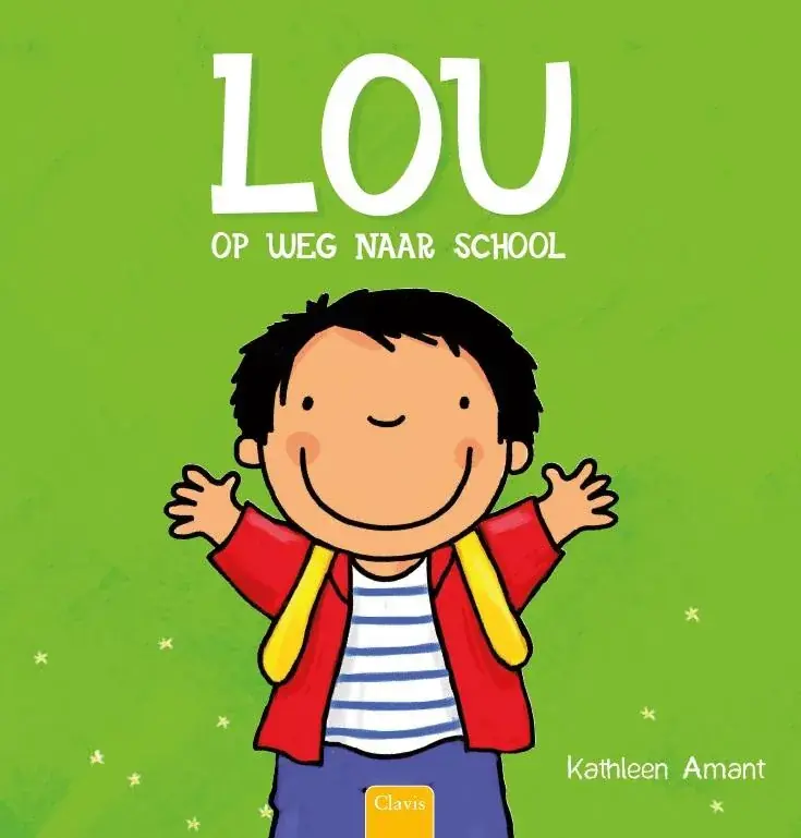 Populair Lou op weg naar school