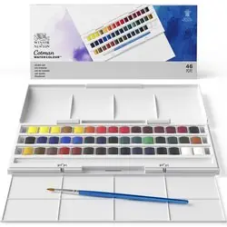 Bestel Nu Winsor & Newton cotman aquarel – studio set 45 halve napjes