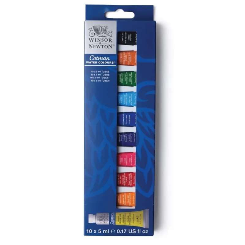 Actieprijs Winsor & Newton cotman aquarel – set 10 x 5ml