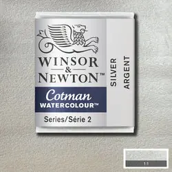 Weekendaanbieding Winsor & Newton Cotman aquarelverf 1/2 napje – 617 zilver