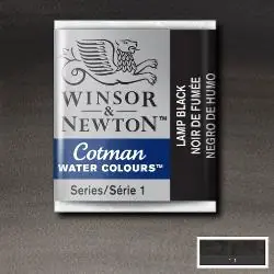 Finale Uitverkoop Winsor & Newton Cotman aquarelverf 1/2 napje – 337 lampzwart