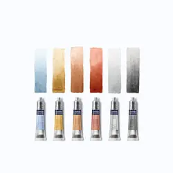 Winsor & Newton Cotman aquarelverf 8ml – set 6 metallic Superprijs