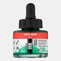 Gecertificeerd Amsterdam acrylic ink 30ml – 615 emerald groen