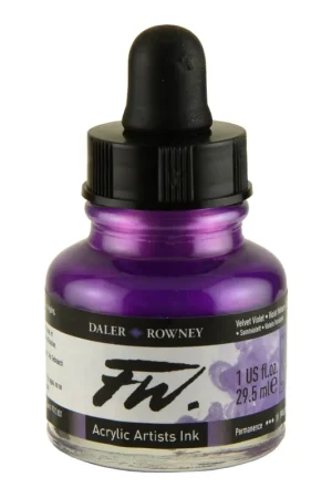 Nu Kopen DalerRowney FW acrylic ink 454 velvet violet, 29,5ml