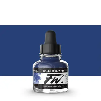 Fabrieksprijs DalerRowney FW acrylic ink 127 indigo, 29,5ml