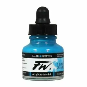 DalerRowney FW acrylic ink 145 turquoise, 29,5ml Superprijs