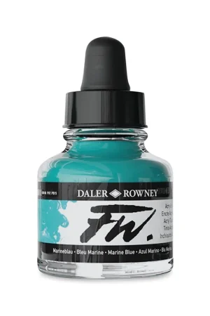 DalerRowney FW acrylic ink 151 blue marine, 29,5ml Populair