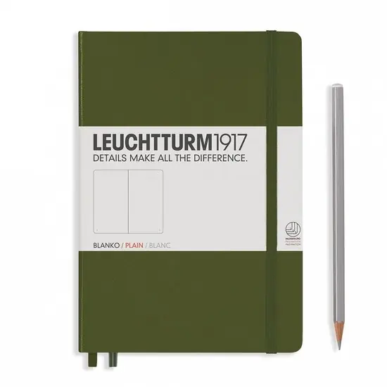 Leuchtturm1917 medium plain army Favoriet