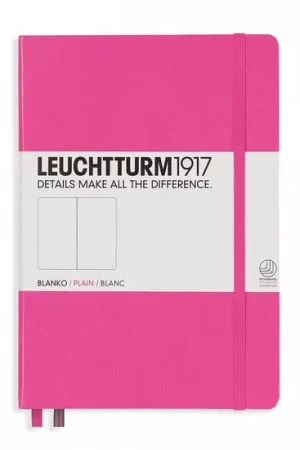 Leuchtturm1917 medium plain new pink Hoge Kwaliteit