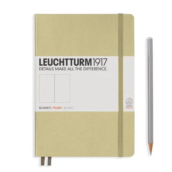 Leuchtturm1917 medium plain sand Rechtstreeks Van De Fabrikant