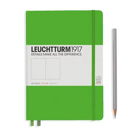 Leuchtturm1917 medium plain fresh green Finale Uitverkoop