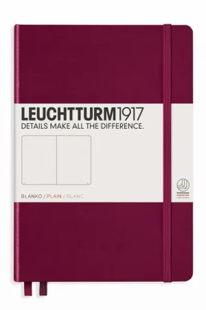 Leuchtturm1917 medium – plain – port red Nieuw
