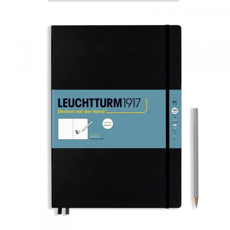 Leuchtturm1917 Sketch book 150gr master – zwart Merkproduct