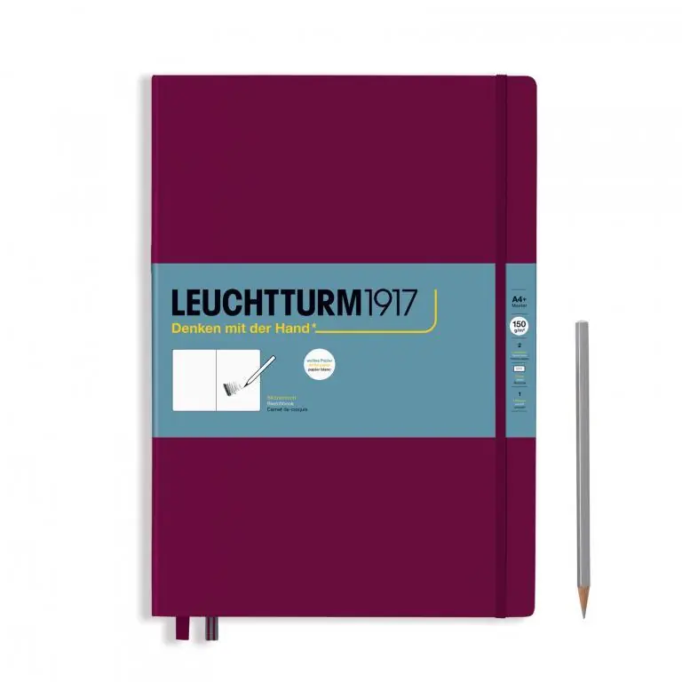 Leuchtturm1917 sketch book 150gr master – port red Lage Kosten