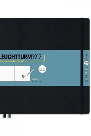 Leuchtturm1917 Sketch book 150gr square – zwart Gereduceerde Prijs