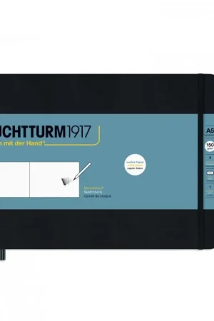 Leuchtturm1917 Sketch book 150gr medium landscape – zwart Bestseller