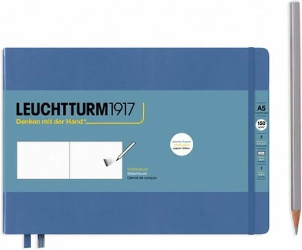 Speciale Aanbieding Leuchtturm1917 Sketch book 150gr medium landscape – denim