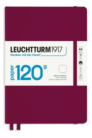 Leuchtturm1917 medium 120gr – plain – port red Merkproduct