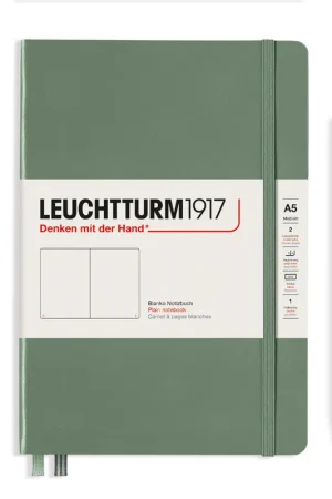 Leuchtturm1917 medium – plain – olive Fabrieksprijs