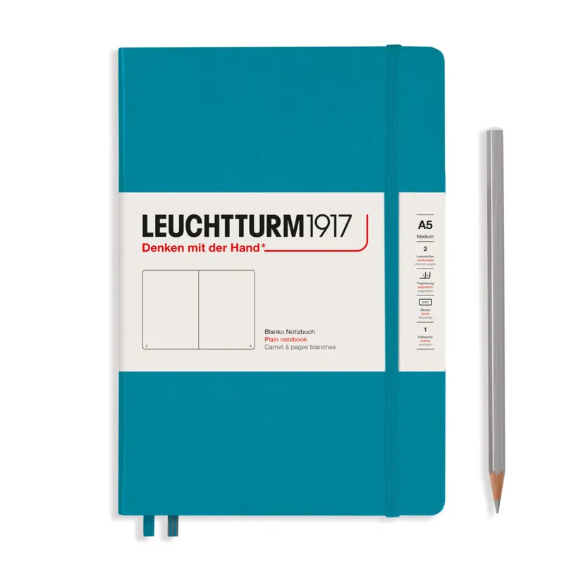 Hete Deal Leuchtturm1917 medium – blanco – ocean