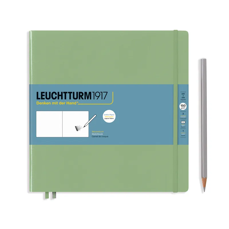 Express Levering Leuchtturm1917 Sketch book 150gr square – sage