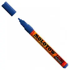 Molotow acrylmarker 2mm – 204 true blue Gereduceerde Prijs