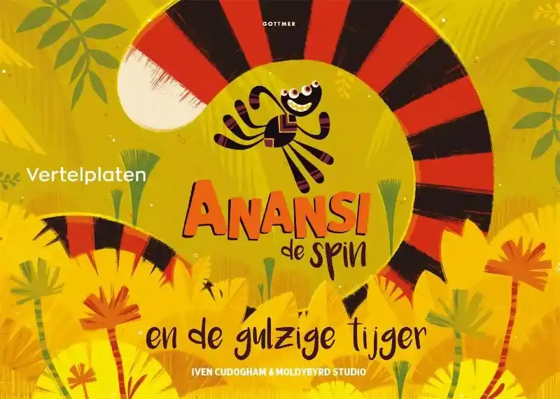 Vertelplaten Anansi de spin en de gulzige tijger Aanbieding