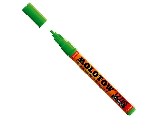 Molotow acrylmarker 2mm – 222 kacao77 green Flitsaanbieding