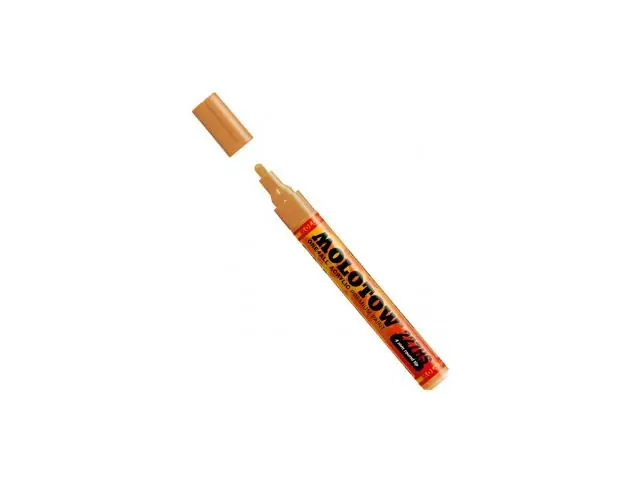Merkproduct Molotow acrylmarker 4mm – 208 gele oker licht