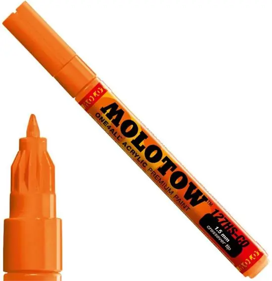 Meest Verkocht Molotow acrylmarker 1.5mm 085 dare orange
