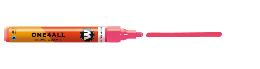 Molotow acrylmarker 4mm – 262 neon red fluo Beperkte Voorraad