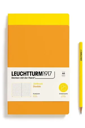 Beperkt Aanbod Leuchtturm1917 jottbook A5 – dotted –  yellow/rising sun