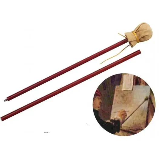 Beperkte Voorraad AMI Schilderstok metaal/zeemleer 90cm