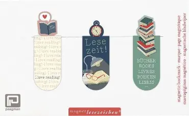 Shop Nu Magnetische boekenlegger set van 3 Lezen.