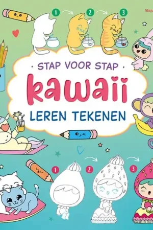 Stap voor stap kawaii leren tekenen Bestel Nu